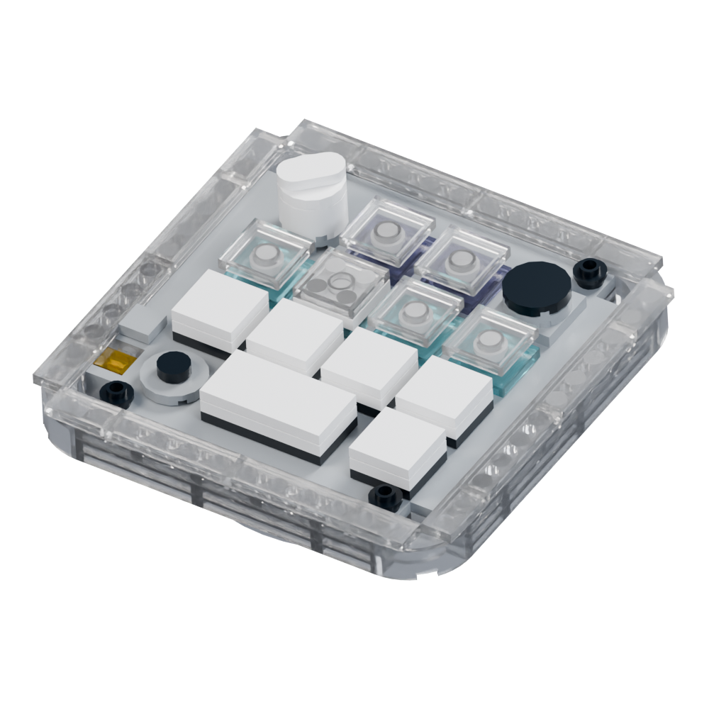 Codex Micro — Transparent rim brick model