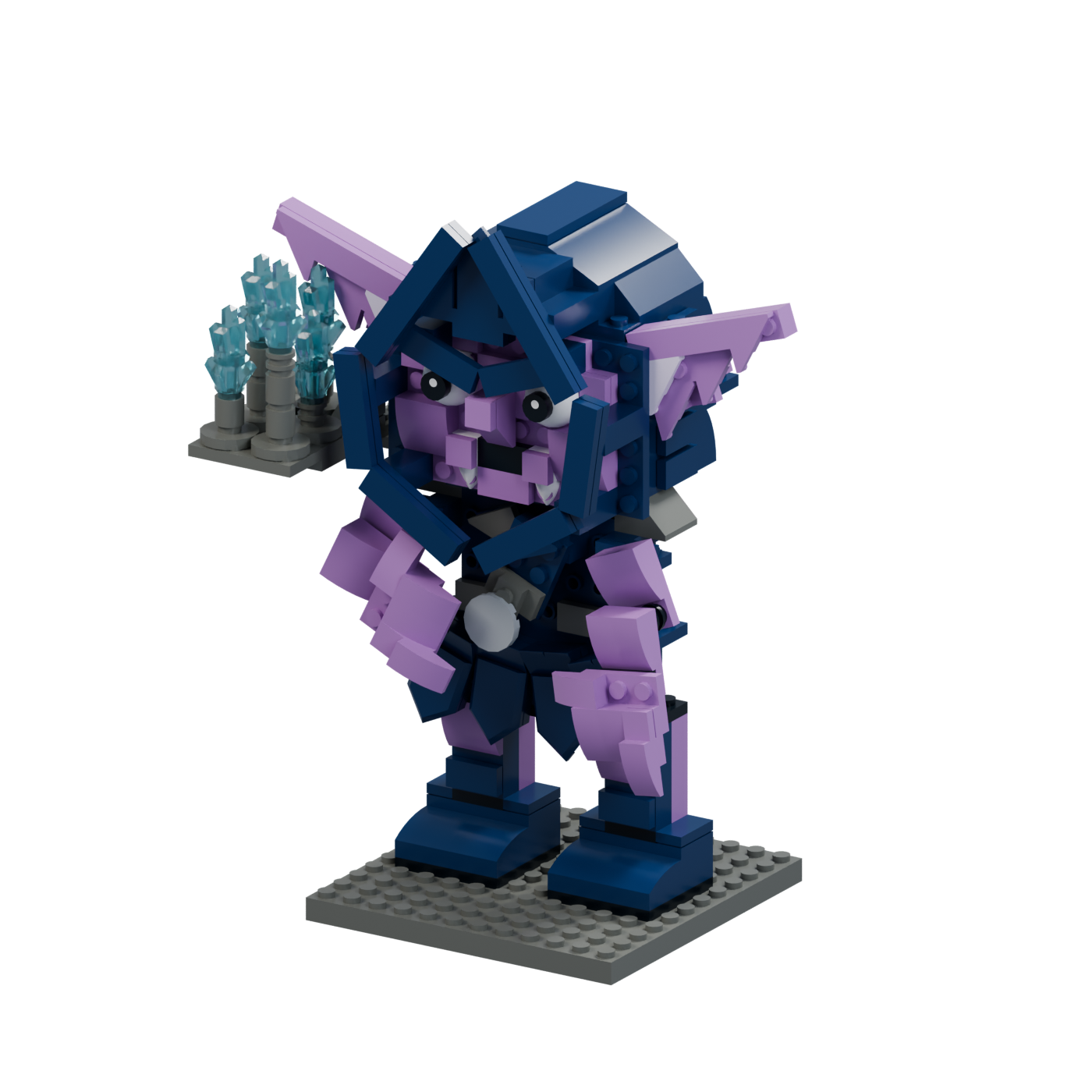 Crystal-Cave Scout — Goblin brick model