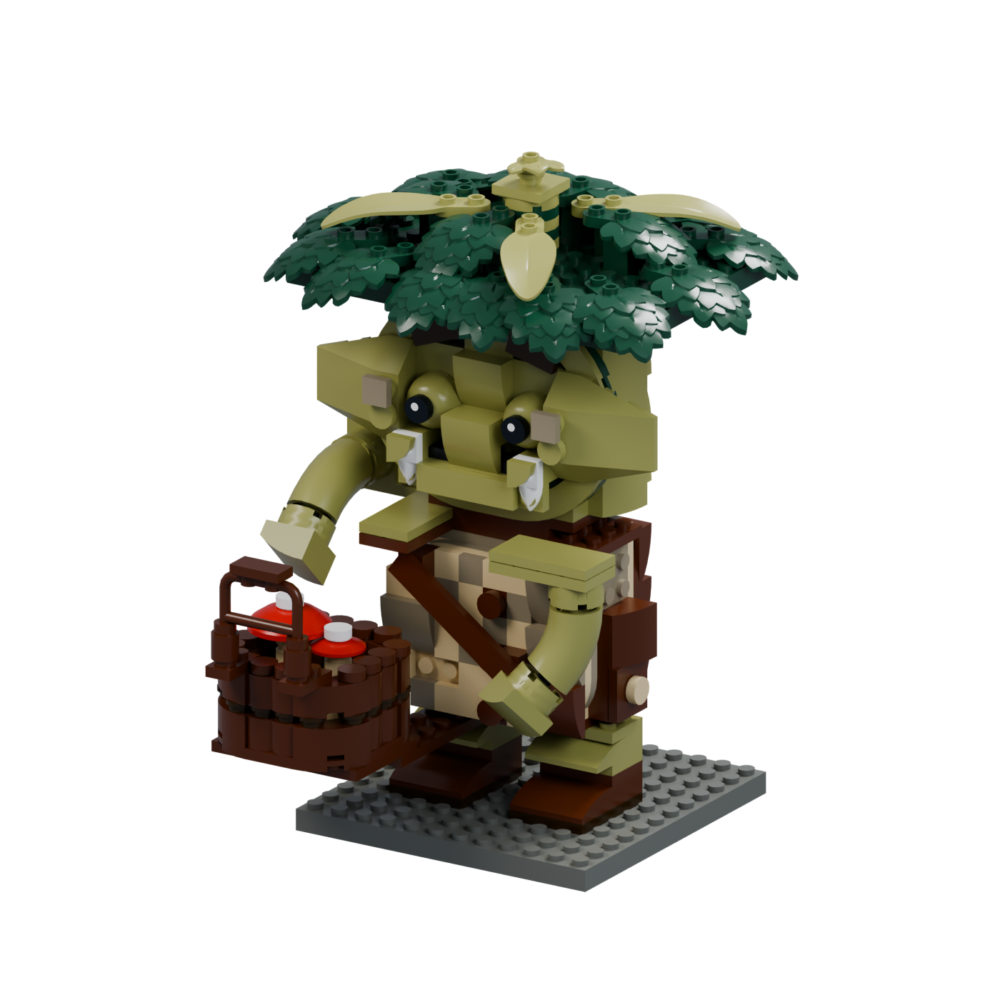 Forest Forager — Goblin brick model
