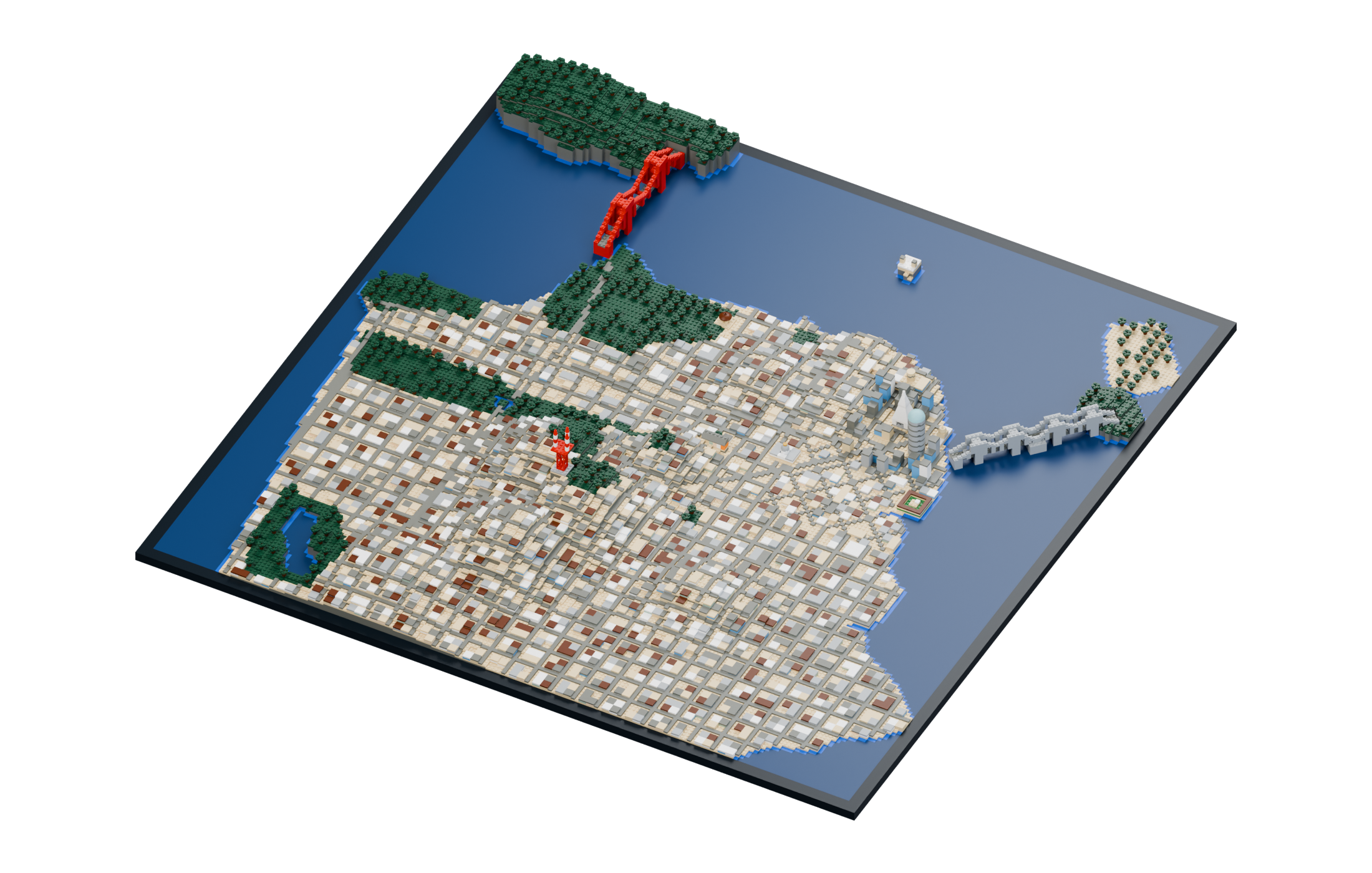 San Francisco — A city in bricks brick model