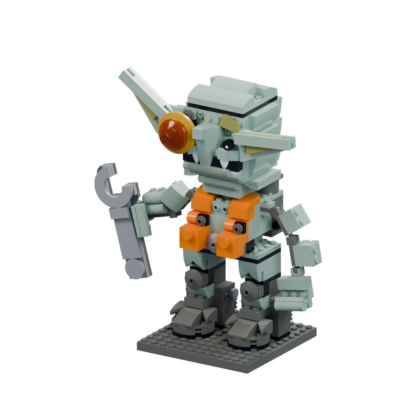 Scrapyard Tinkerer — Goblin brick model